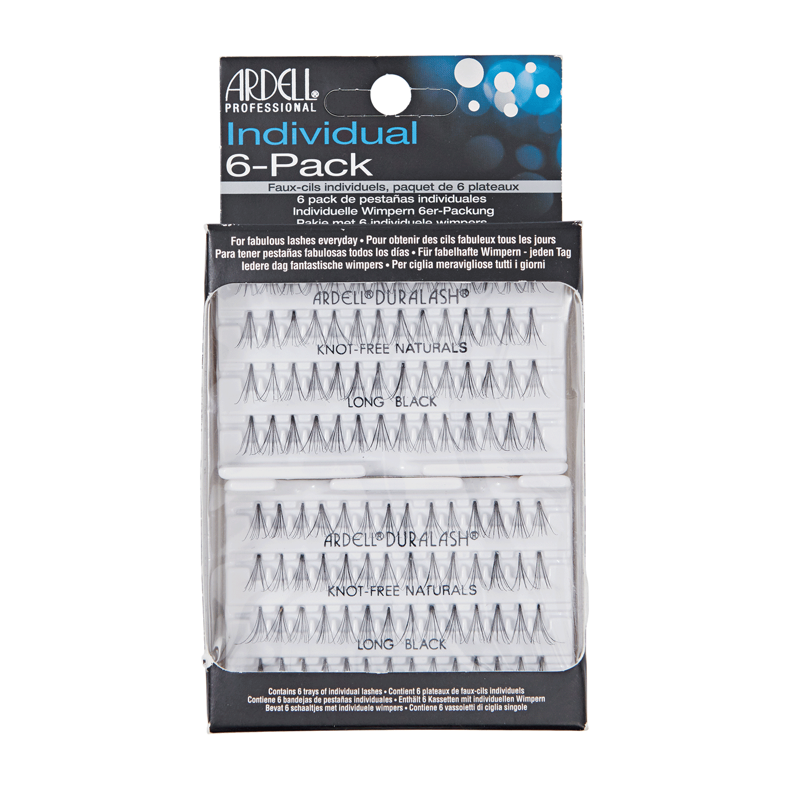 Ardell Long Black Knot-Free 6pk